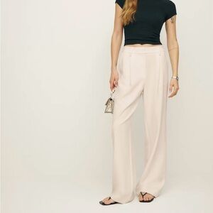 Reformation Cream Wide-Leg Women's Pants